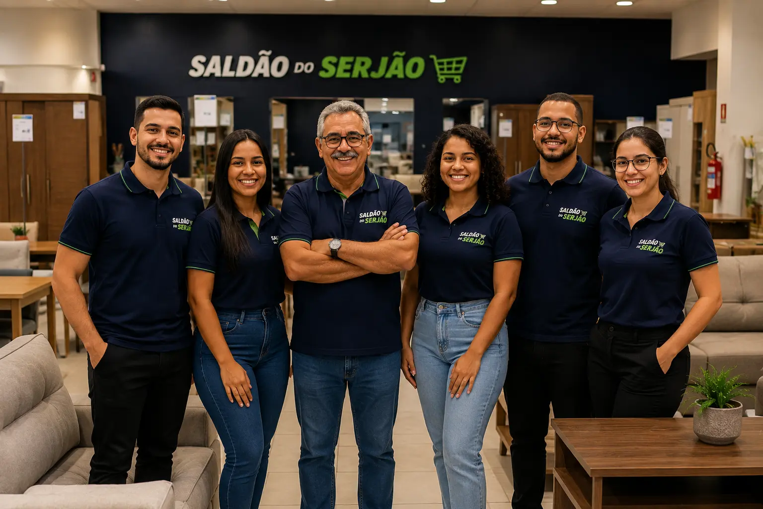 Saldão do Serjão - equipe de atendimento